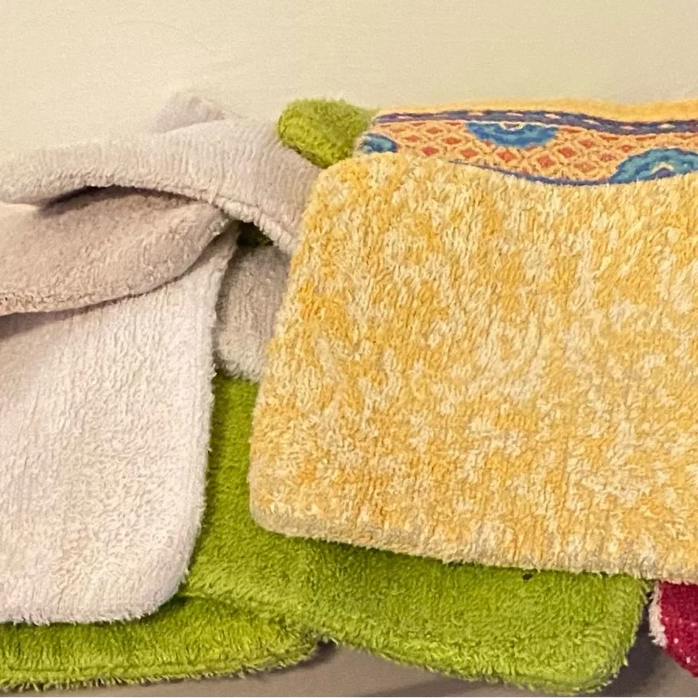 Used Hand Towels and European Hand Mitts
